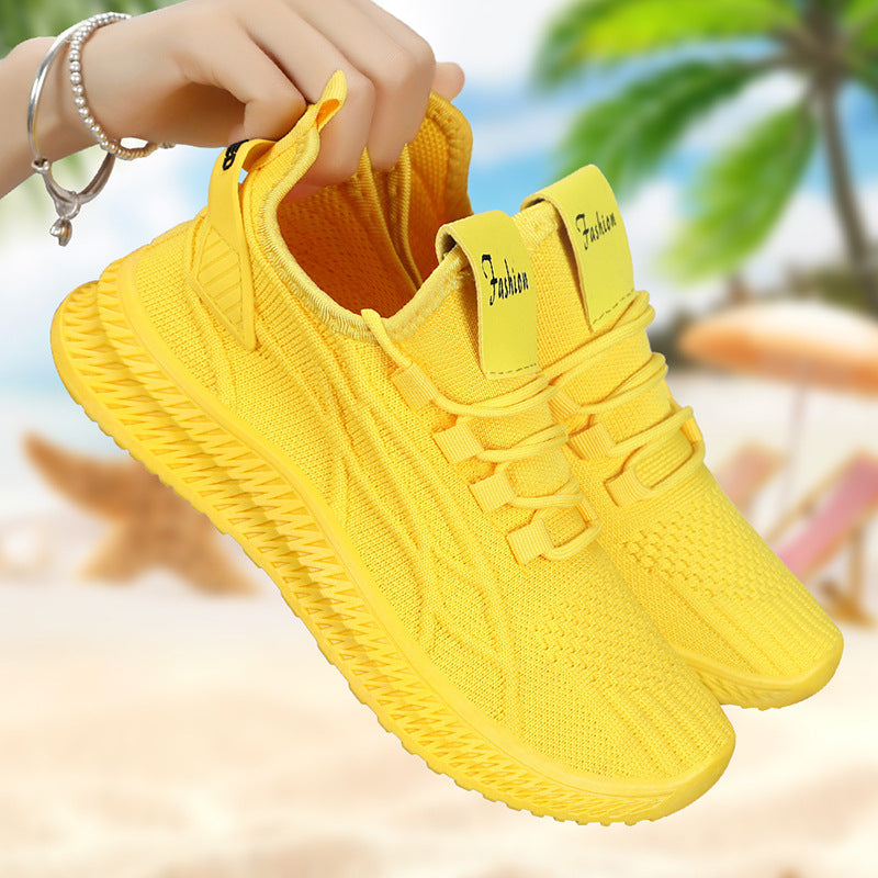 Herren nan gestrickter Slip-On Sneaker mit elastischer Schnürung, sockenähnlichem Schaft und profilierter rutschfester Laufsohle EB