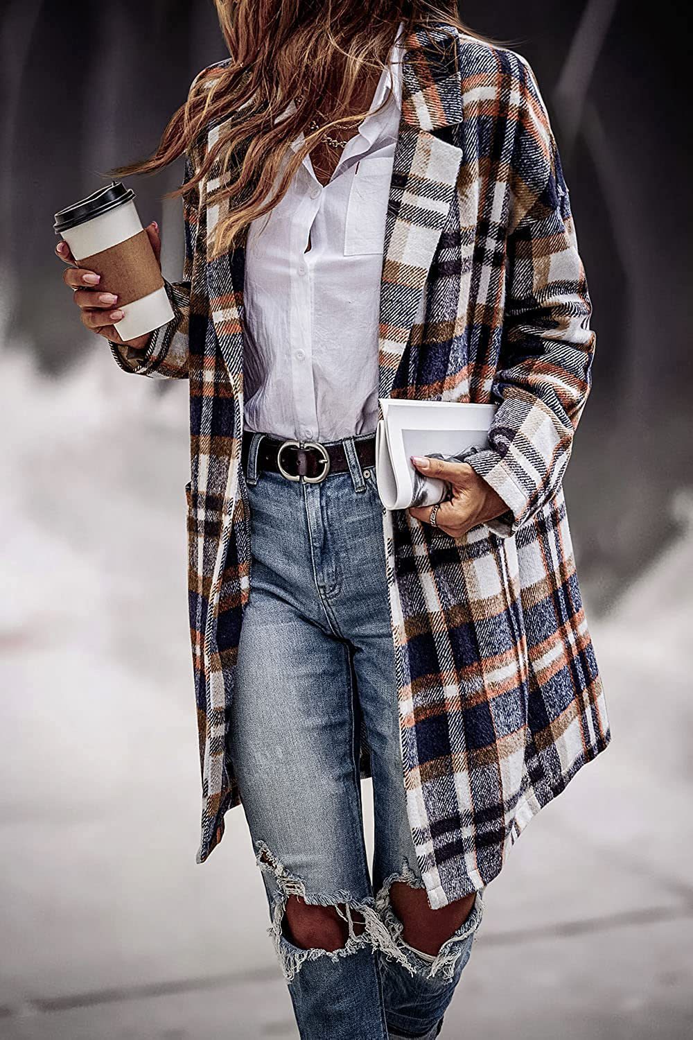 Damen Oversized Karottenjacke im lässigen Business-Look EB