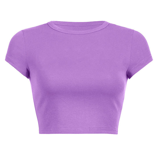 Damen Figurbetontes Crop-Top EB