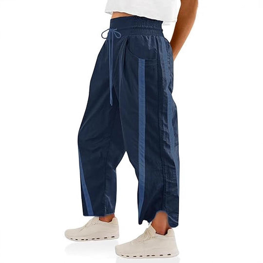 Damen lässige Freizeithose mit Seiteneinsätzen EB