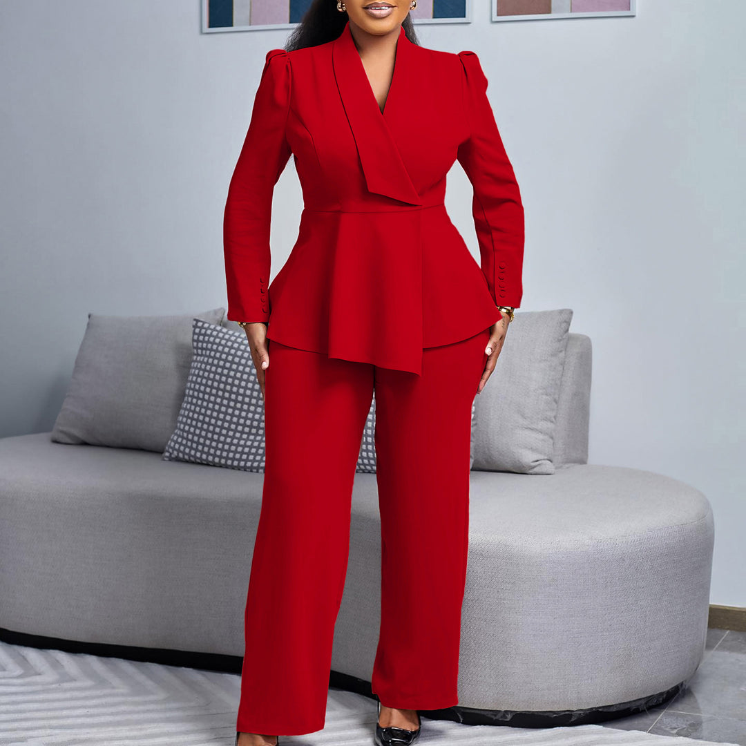 Damen Elegantes Blazer-Hosen-Set EB