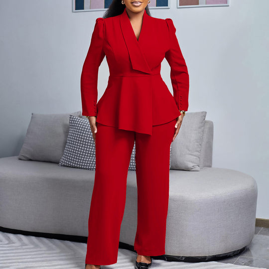 Damen Elegantes Blazer-Hosen-Set EB