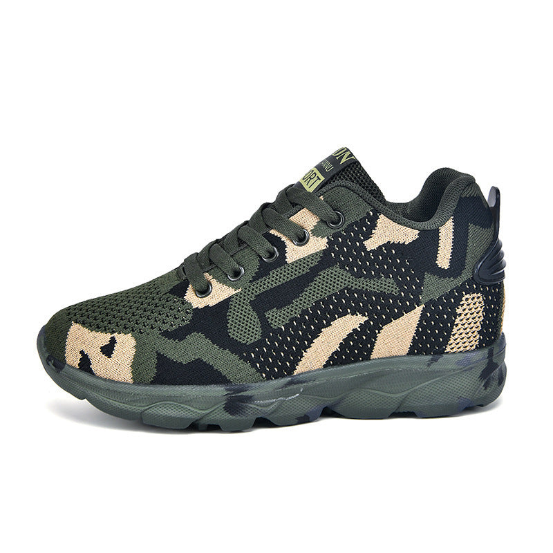 Damen Sportliche Sneaker mit Camouflage-Design und atmungsaktiver Obermaterialstruktur EB