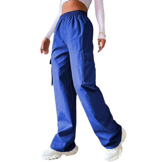 Damen Cargo-Hose mit elastischem Bund und praktischen Seitentaschen EB