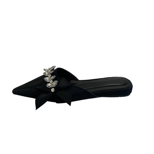 Damen elegante Slingback-Pumps mit strahlendem Schmuckdetail EB