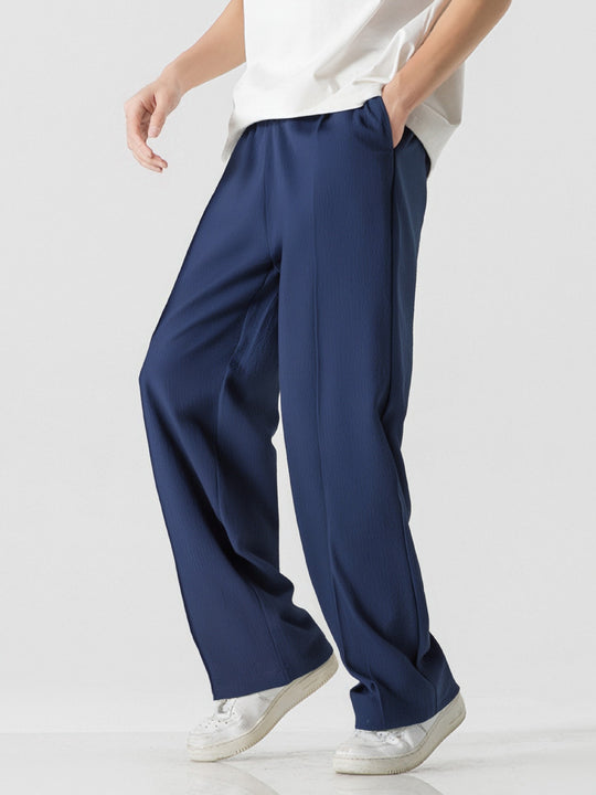 Herren Elegante, weite Freizeithose aus atmungsaktivem Gewebe EB