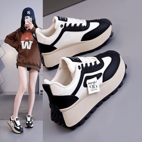 Damen Trendige Chunky Sneakers mit erhöhter Profilsohle EB