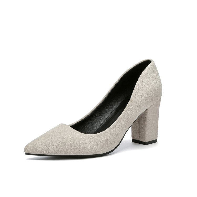 Damen elegante Pumps mit blockfester Sohle EB