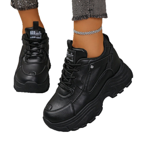 Damen Sneakers mit komfortabler dicker Sohle und atmungsaktivem Obermaterial EB