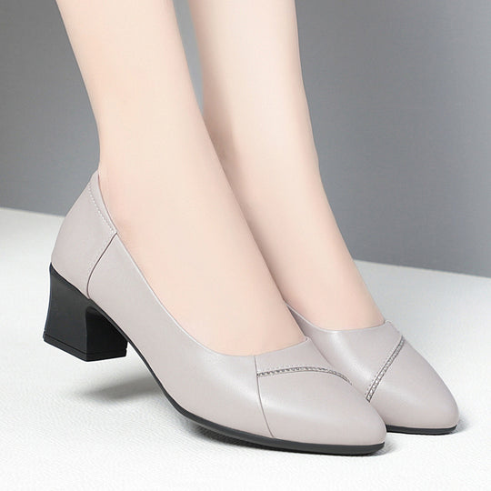 Damen Bequeme Pumps mit elegantem Blockabsatz und klassischem Design EB