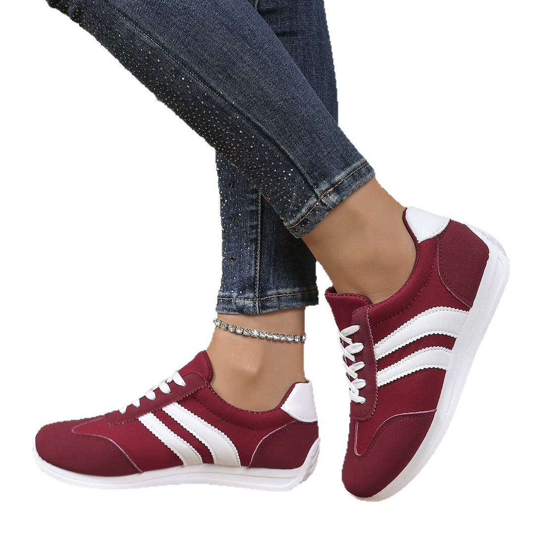 Damen Sportliche Freizeitsneaker mit praktischem Schnürverschluss EB