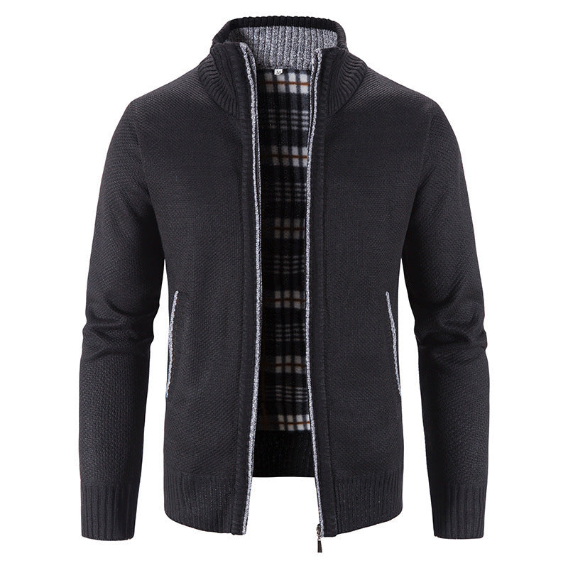 Herren Strickjacke mit innovativem wärmeisolierendem Innenfutter EB