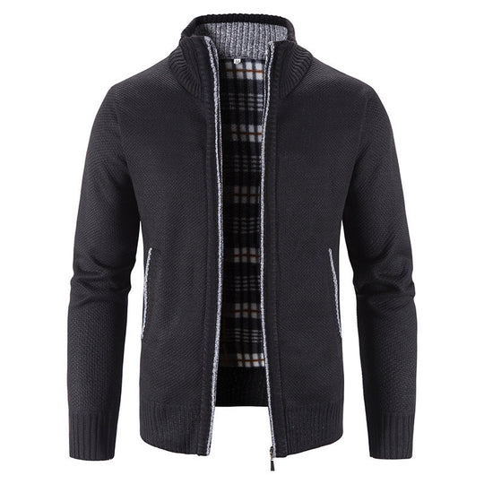 Herren Strickjacke mit innovativem wärmeisolierendem Innenfutter EB