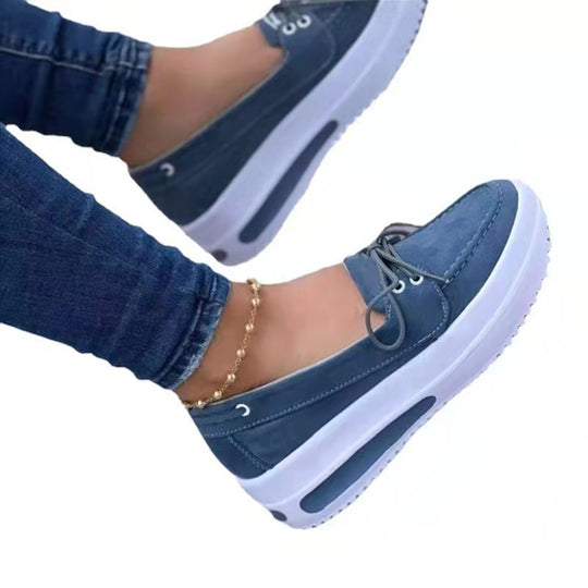Damen Modische Sneaker mit Plateau-Sohle EB