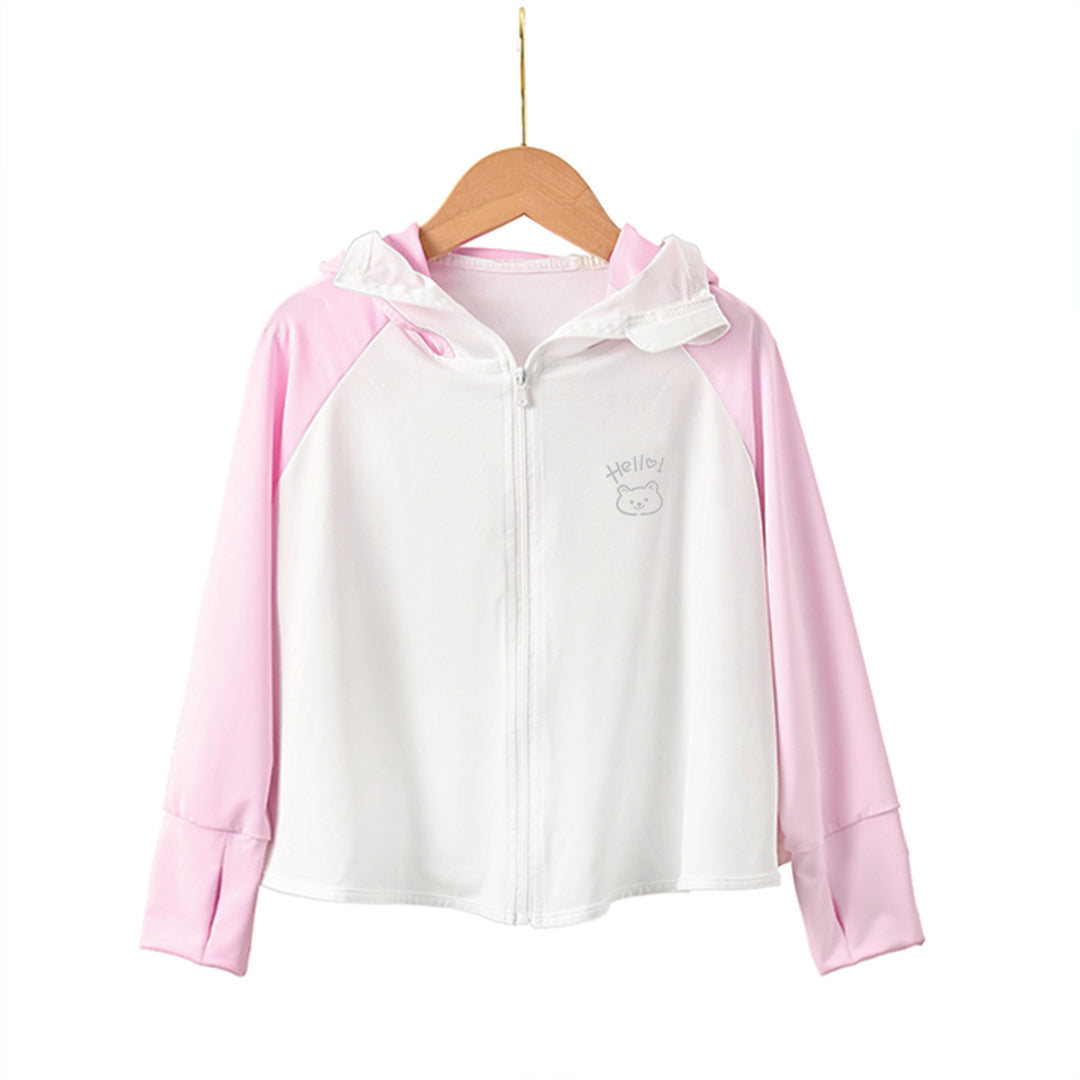 Kinder Sonnenjacke mit Kapuze und UV-Schutz EB