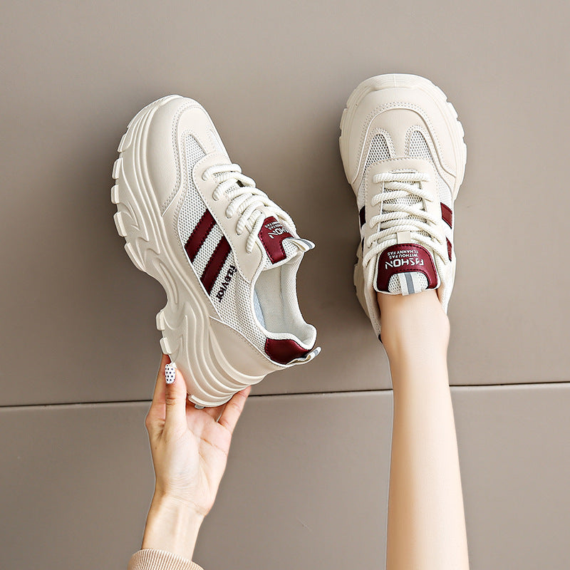 Damen Sportliche Lauf sneakers mit gepolsterter Sohle und atmungsaktivem Obermaterial EB