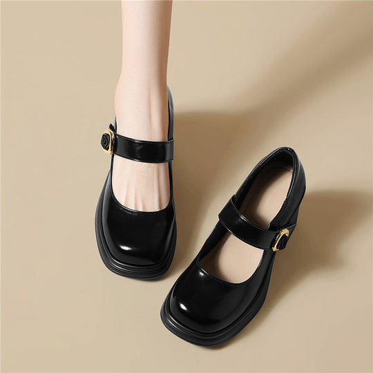 Damen Elegante und modische Ballerinas mit verstellbarem Riemen EB