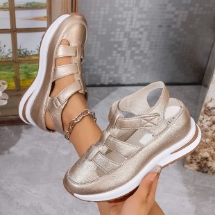 Damen Komfortable Freizeitsandalen mit atmungsaktivem Obermaterial und rutschfester Sohle EB
