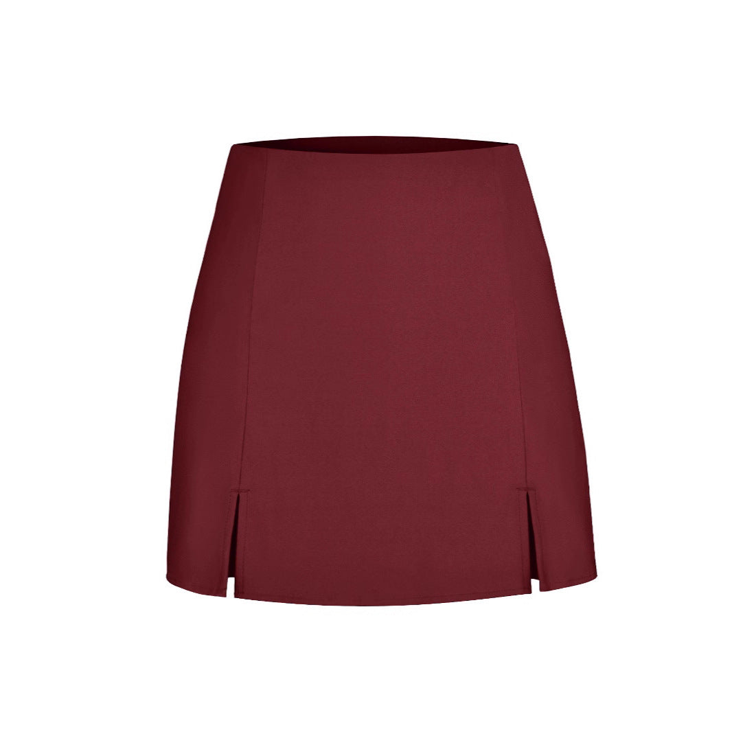 Damen Designer Minirock mit seitlichen Schlitzen EB