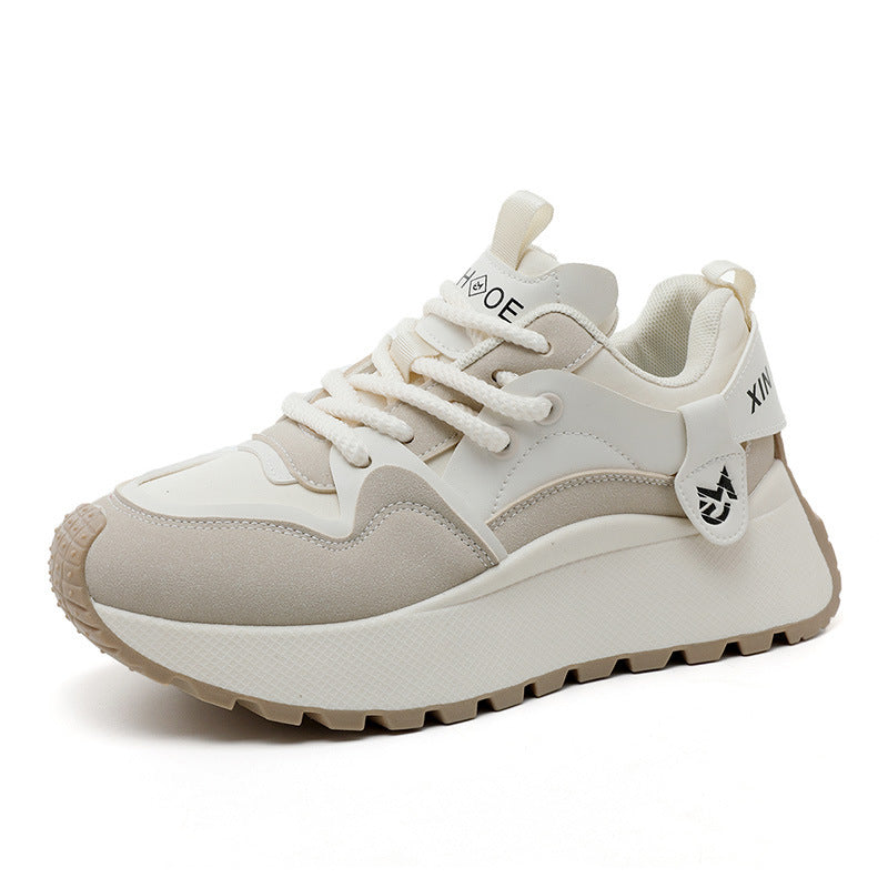 Damen Sportliche Chunky Sneakers mit dämpfender Sohle und atmungsaktivem Obermaterial EB