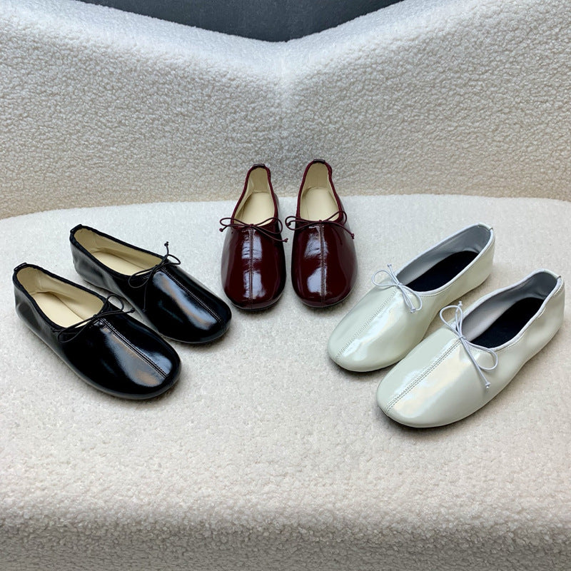 Damen Feine Ballerinas mit eleganten Schnürdetails EB