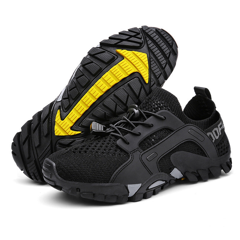 Damen Sportliche Freizeit-Sneaker mit atmungsaktivem Netzmaterial und rutschfester Sohle EB