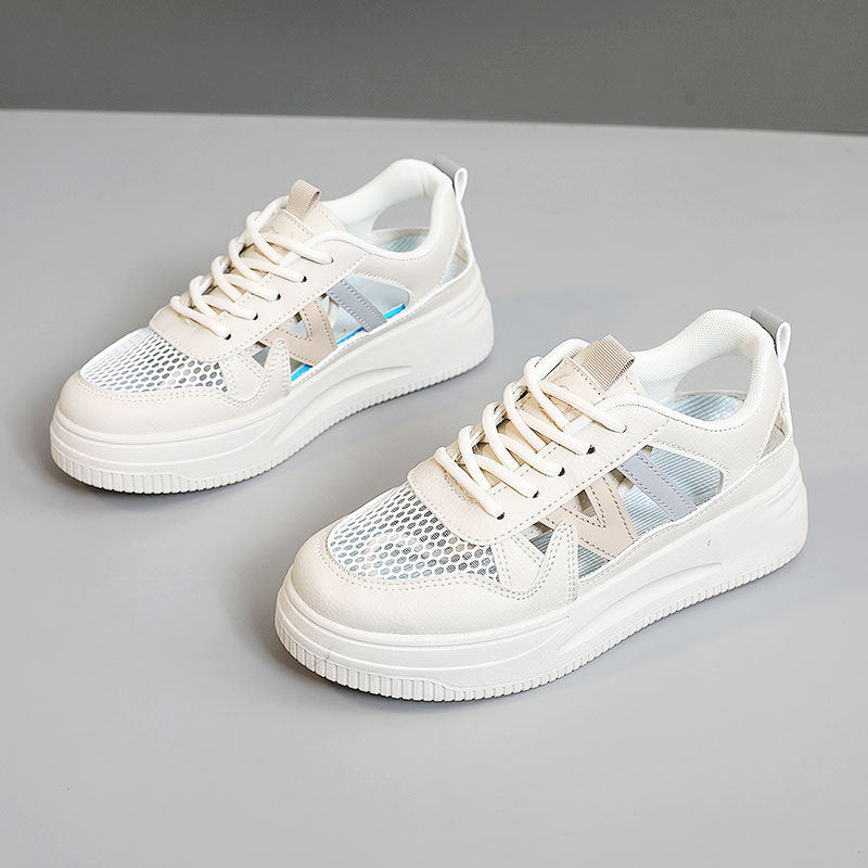 Damen modische Sneaker mit atmungsaktiver Mesh-Oberfläche und dämpfendem Sohlenprofil EB