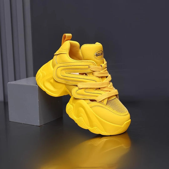Damen Sportliche Chunky Sneakers mit atmungsaktivem Obermaterial und innovativem Dämpfungssystem EB