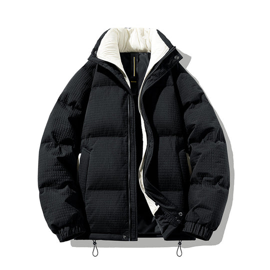 Damen gestepptes Pufferjacke mit isolierender Innenausstattung und seitlichen Reißverschlusstaschen EB