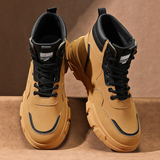 Damen modische Winterstiefel mit rutschfester Sohle und hoher Knöchelhöhe EB