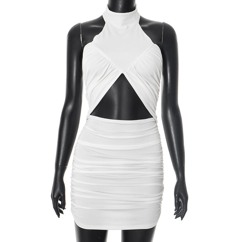 Damen Mini-Kleid mit raffiniertem Wickel-Design EB