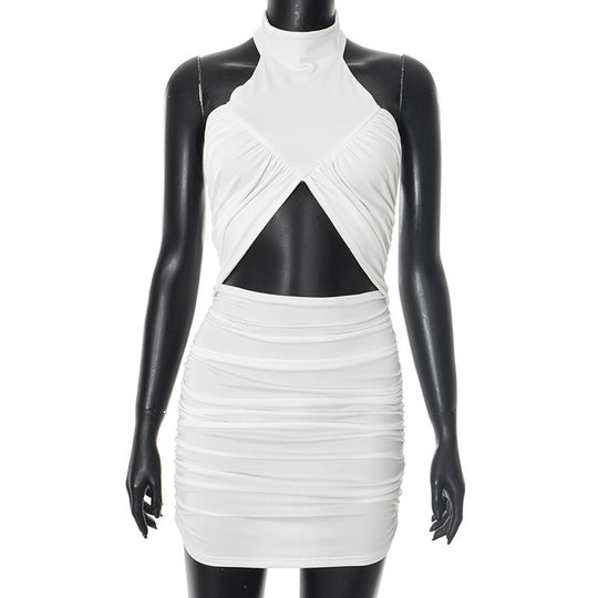Damen Mini-Kleid mit raffiniertem Wickel-Design EB