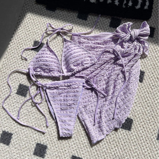 Damen Triangel-Bikini mit Wickelrock EB