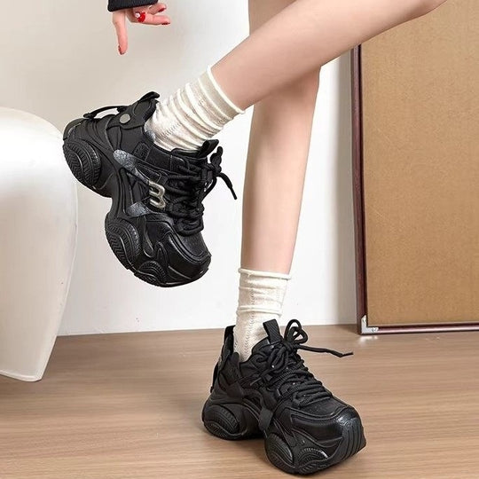 Damen Trendige Chunky Sneakers mit atmungsaktiver Mesh-Oberfläche und innovativer Dämpfung EB