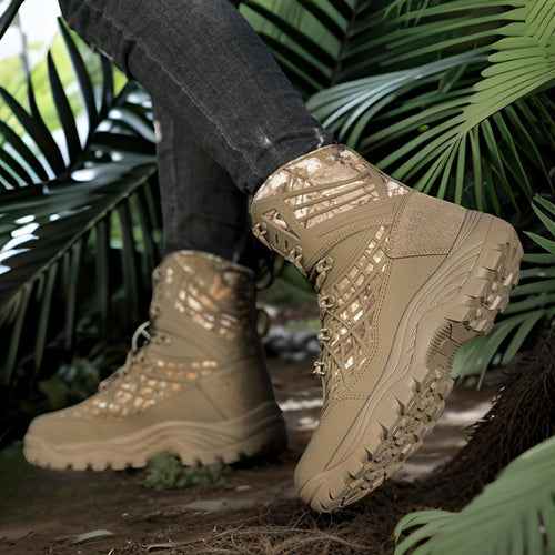 Herren vielseitige Outdoor-Stiefel mit hoher Knöchelunterstützung und rutschfester Sohle EB