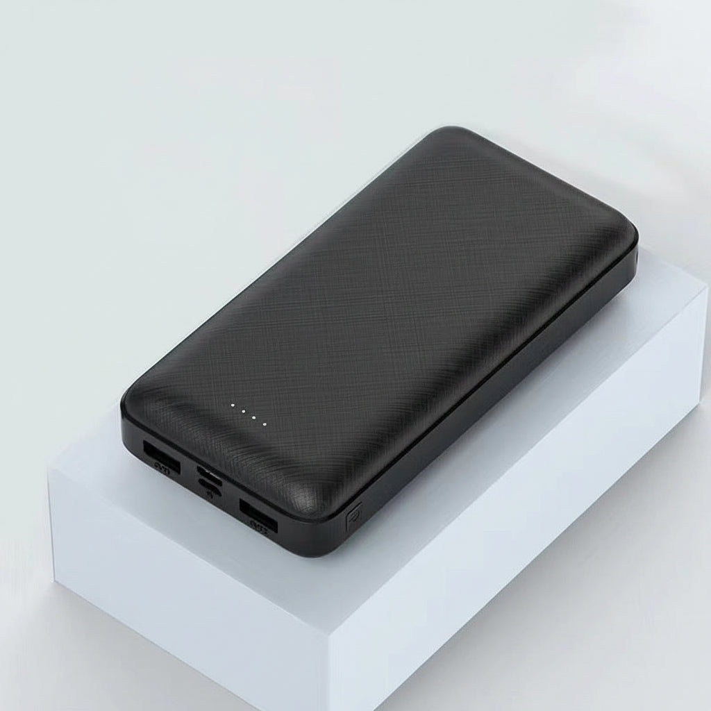 Unisex nan kompakte Powerbank mit Dual-USB und USB-C Ladeanschluss sowie LED-Ladeanzeige EB