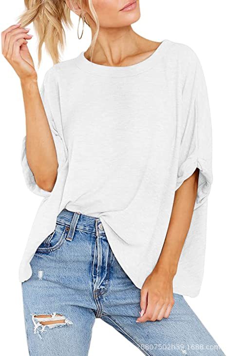 Damen lässiges Oversized T-Shirt EB