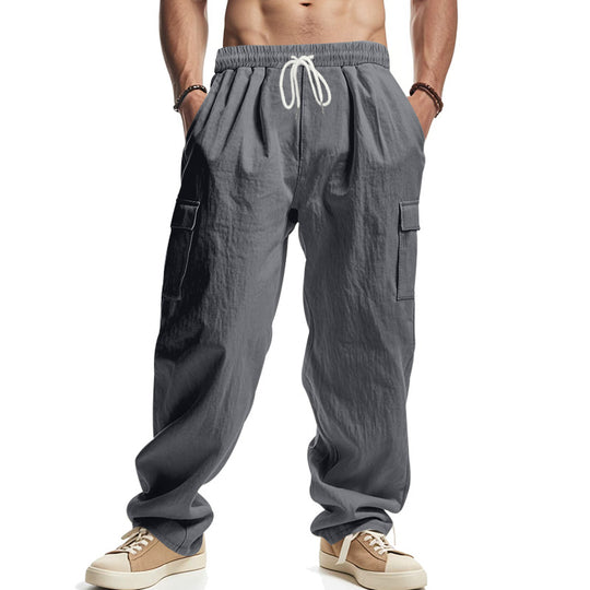 Herren Relaxed-Cargo-Hose im Oversize‑Streetstyle mit Tunnelzugbund & Klappentaschen EB