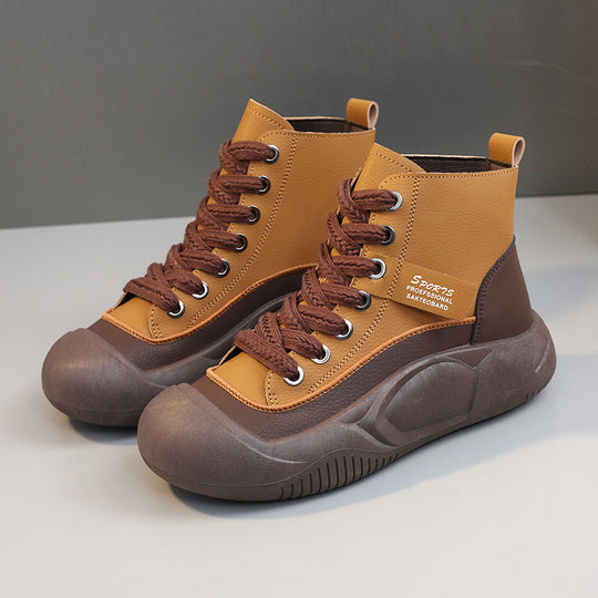 Damen trendige High-Top Sneakers mit rutschfester Sohle und atmungsaktivem Obermaterial EB