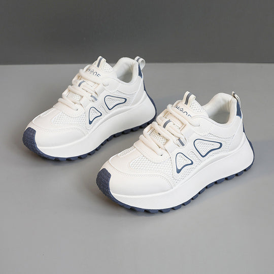 Damen Sportliche Sneakers mit atmungsaktiver Mesh-Oberfläche und stoßdämpfender Sohle EB