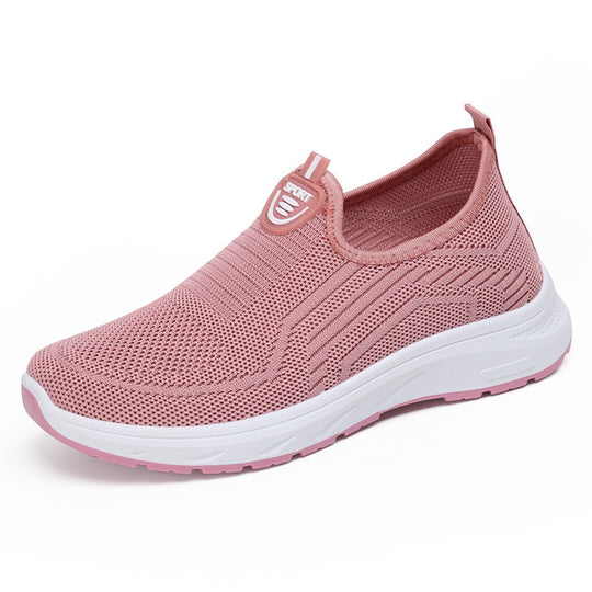 Damen Atmungsaktive Slip-On Sneakers mit elastischem Einsatz und rutschfester Sohle EB 1774525903