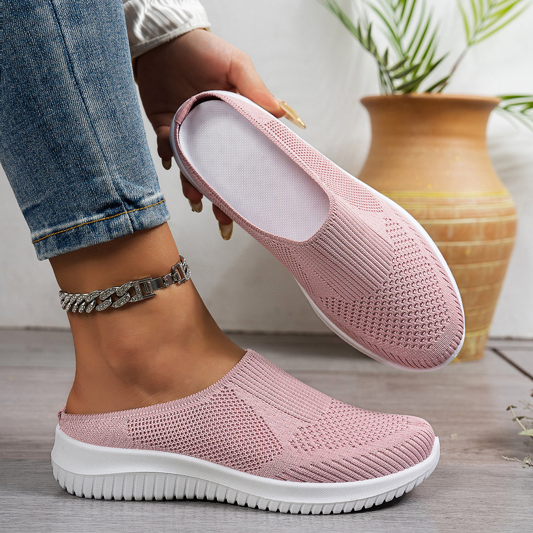 Damen Leichte und atmungsaktive Slipper mit flexiblem Obermaterial EB