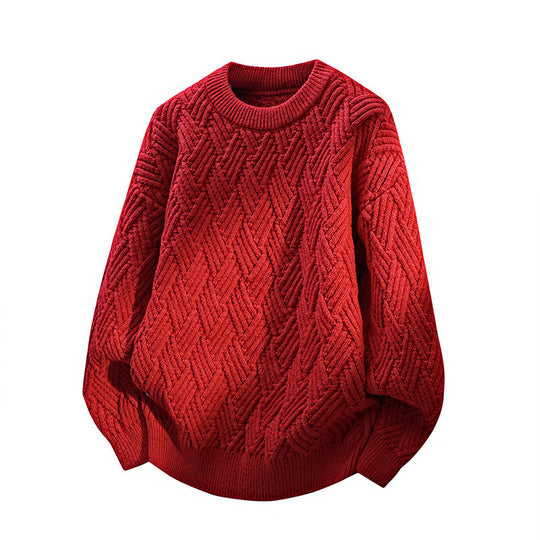 Damen Gemusterter Strickpullover EB