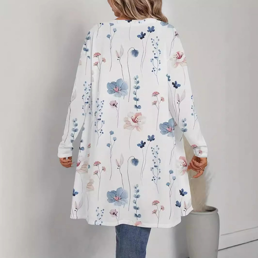 Damen Florale Kimono-Jacke EB