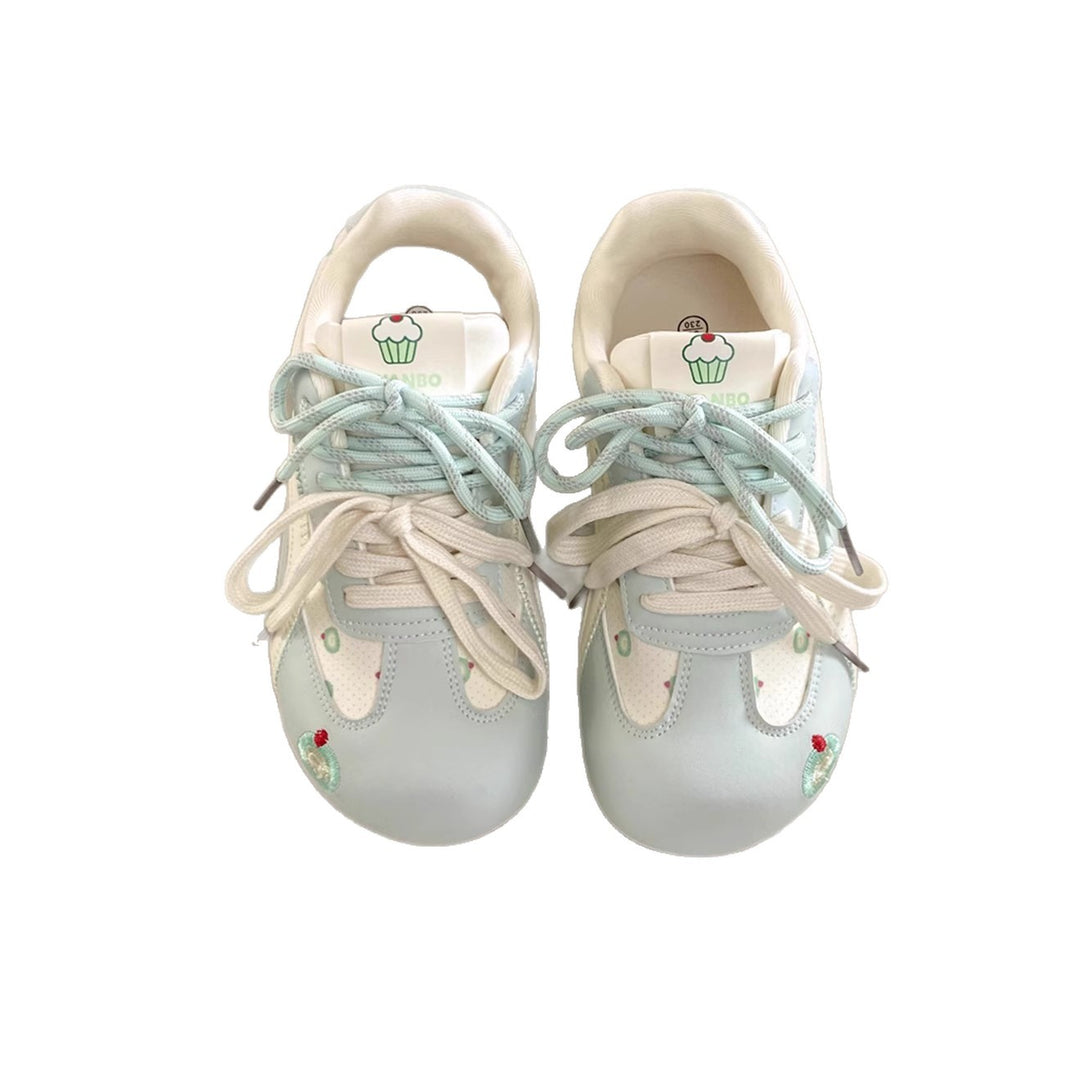 Damen Schnür-Sneaker mit verspieltem Bärenmotiv und atmungsaktivem Obermaterial EB