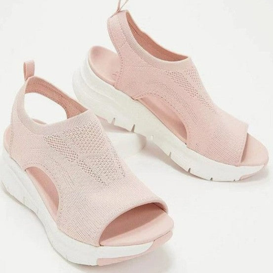 Damen sportliche und stilvolle Zehentrenner-Sandalen mit ergonomischem Design EB