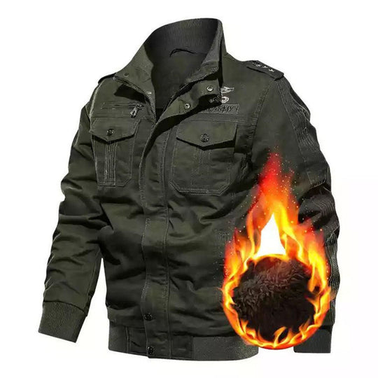 Herren Winterjacke mit funktionalen Taschen und warmem Futter EB