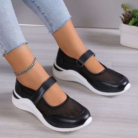 Damen Sportliche Sneaker mit atmungsaktivem Mesh-Obermaterial EB