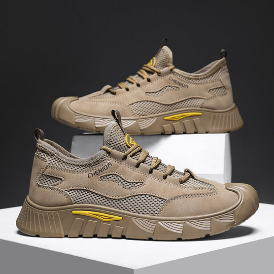 Damen Sportliche Sneakers mit atmungsaktivem Mesh-Obermaterial und rutschfester Sohle EB