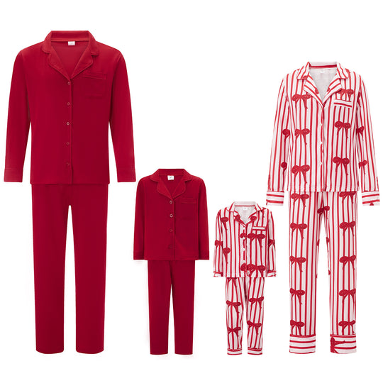 Damen Pyjama mit festlichem Design EB
